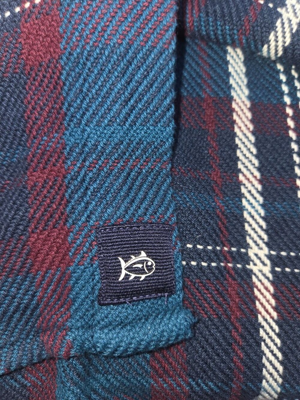Southern Tide Mens Plaid Flannel Shirt Jacket Small - Picture 7 of 8